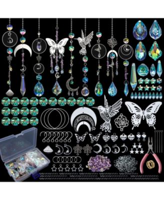 400pcs DIY Suncatchers Kit Hummingbird Crystal Prism Rainbow Maker Window Decor