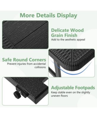 Rectangular HDPE Outdoor Picnic Table and Bench Set for 2-4 People