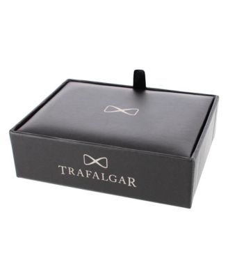 Men's Xaviar Ring Detailed Circular Cufflink Stud Set