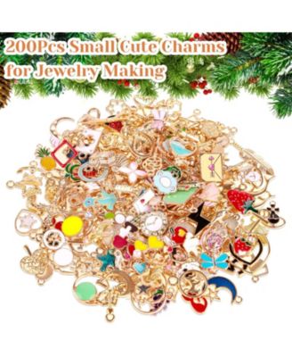 200pcs Metal Charms DIY Jewelry Making Earring Bangle Necklace Bracelet Craft