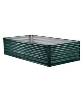 Galvanized Raised Garden Bed 6.67 x 3.35 ft Rustproof Elevated Planter Box for Vegetables