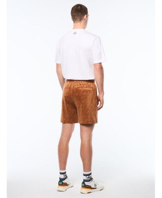 Men's Bandiera Debossed Velour Short