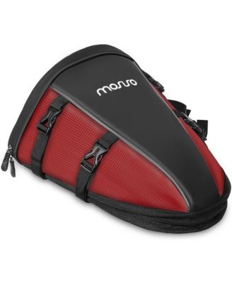 Motorcycle Tail Bag Waterproof Rear Seat Storage with Shoulder Strap, 10L Motorbike Saddle Bag for Travel Commuting Riding
