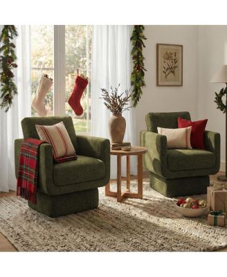 360 Swivel Barrel Accent Chair, Modern Club Lounge Chair, 1 Pc