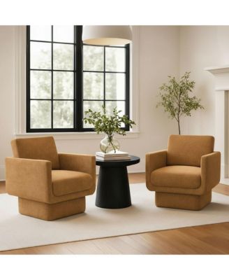 360 Swivel Barrel Accent Chair, Modern Club Lounge Chair, 1 Pc