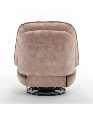 Swivel Rocking Recliner Chair, Single Lounge Chair with Phone Holder, Comfortable Relaxing Chair for Living Room and Office