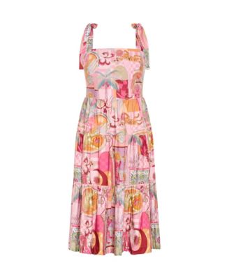 Women's Elessia Print Midi Dress