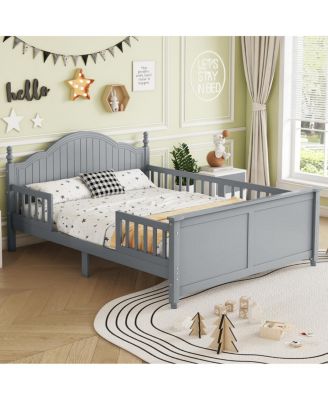 Wood Full Platform Bed with Headboard/Footboard