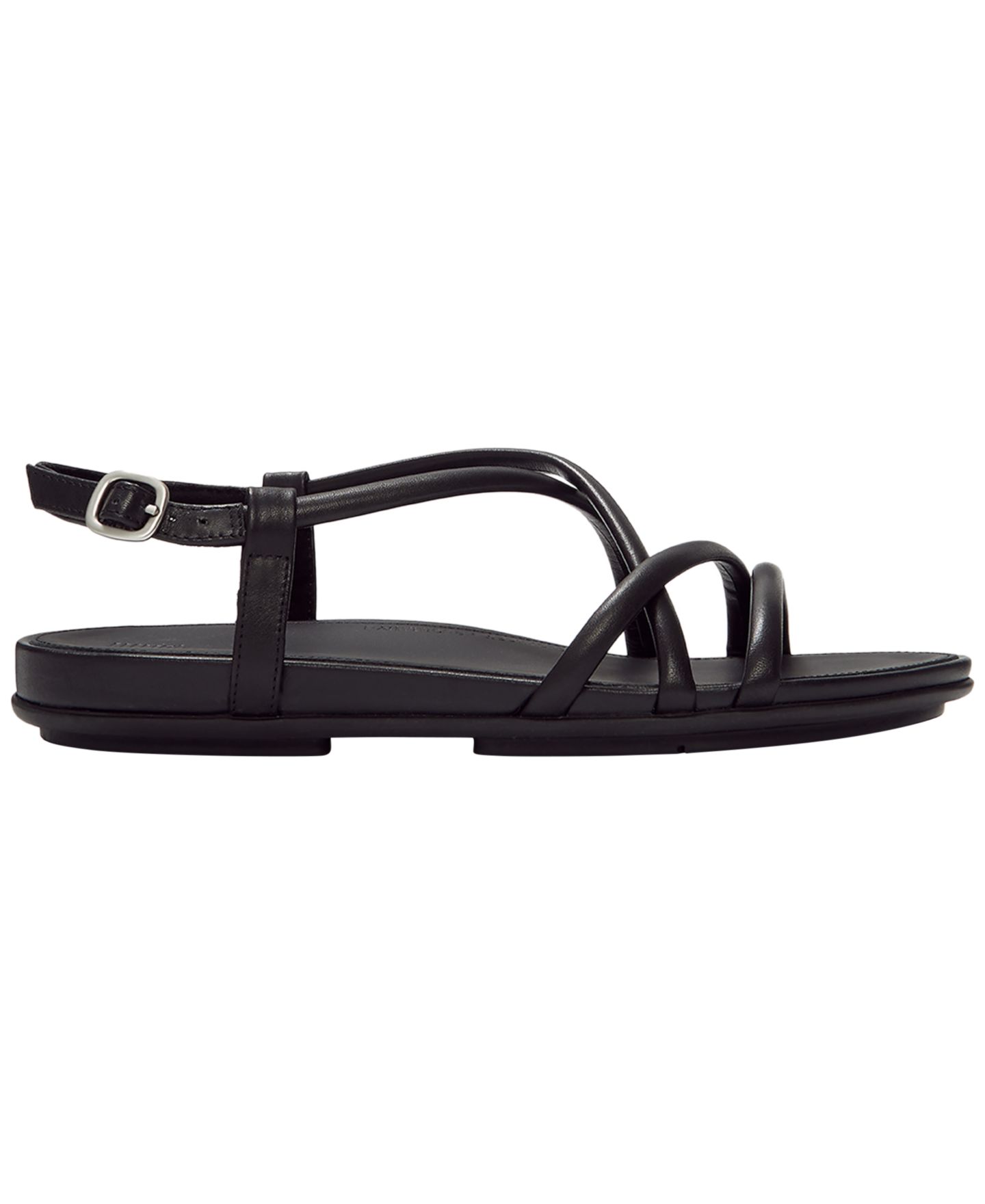 Женские сандалии FitFlop Gracie Leather Strappy Back-Strap, цвет: Чёрный — фото 2