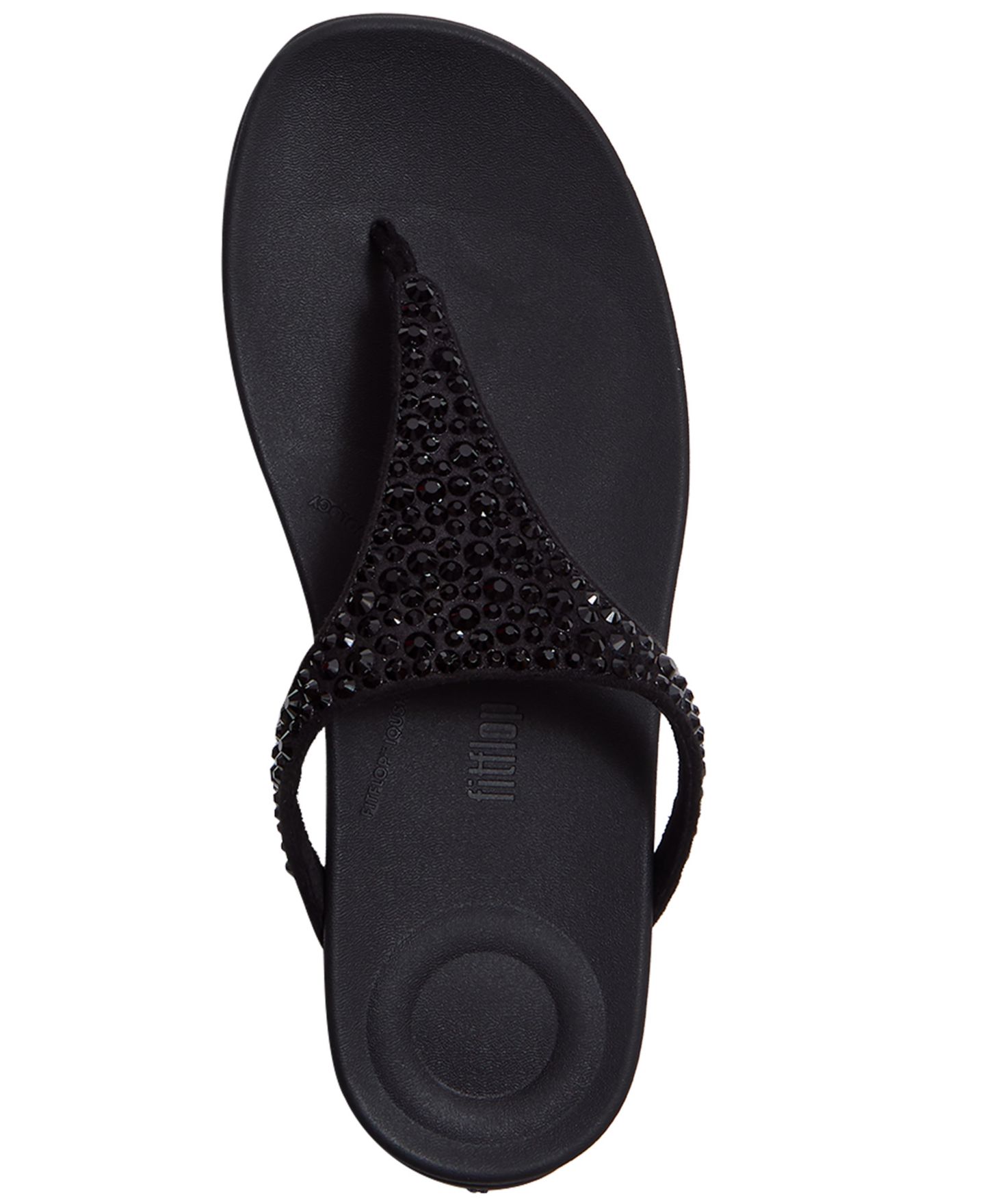 Женские сандалии FitFlop Solay Mixed-Crystal Wedge, цвет: Чёрный — фото 3