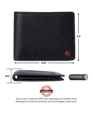 Men's Connor Executive Bifold Wallet | Business Passcase for Men | Premium Leather | Dual ID Windows | RFID Blocking | Gift Box Included