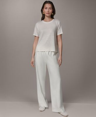 Women's Linen Jersey Striped Tee