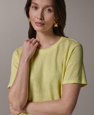 Women's Linen Jersey Striped Tee