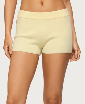 Women's Lorie Mid Rise Ribbed Knit Shorts