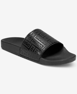 Men's Monogram Logo Slip-on Slides