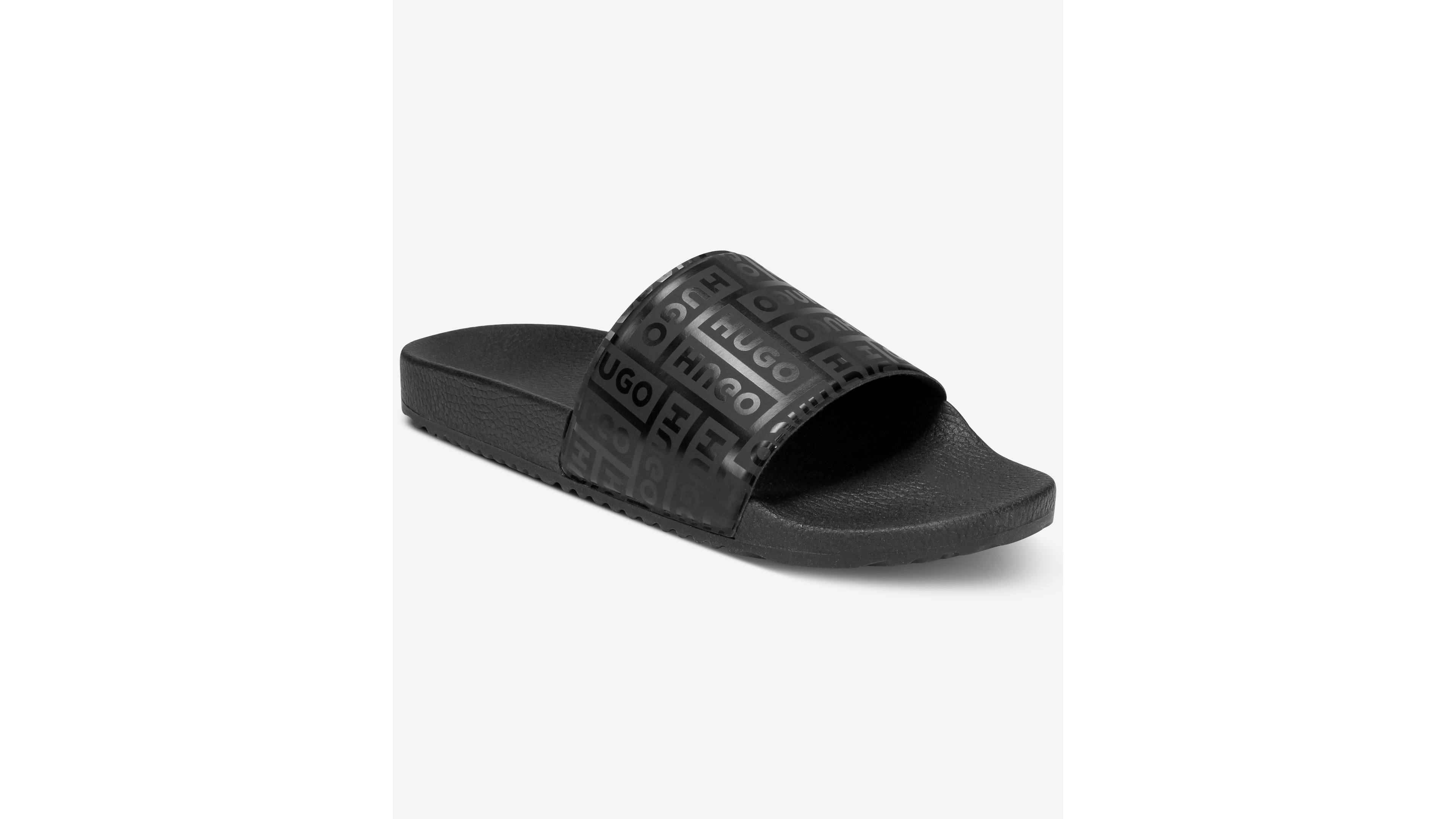 Men's Monogram Logo Slip-on Slides