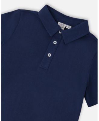 Little Boys Polo T-Shirt Blue