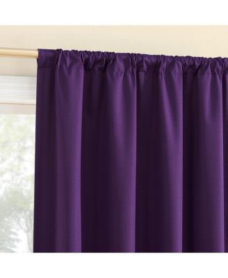 Karina Textured Blackout Rod Pocket Curtain Panel