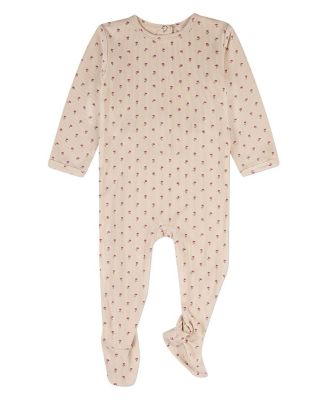 Baby Girls Tulip Fields Ribbed Footie