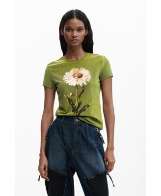 Women's Fitted daisy T-shirt