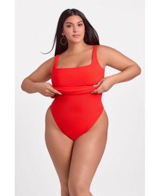 Women's Shirred Waist Square Neck Sculpting Tank Mini Dress