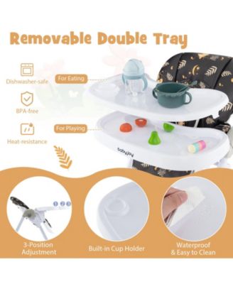 3 in 1 Convertible Baby High Chair for Toddlers