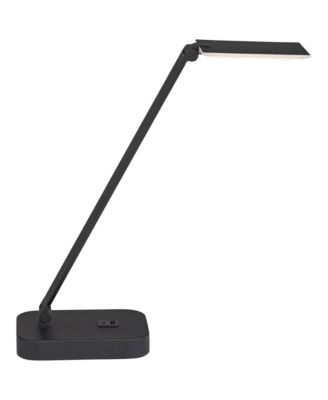 Rayven 22" High Modern Desk Lamp Adjustable Height LED USB Port  Finish Metal Single Home Office Charging