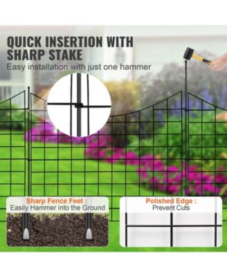 Metal Animal Barrier Fence for Outdoor Patio and Dog Containment