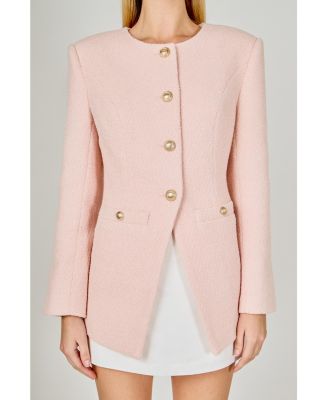 Women's Tweed Buttoned Vest