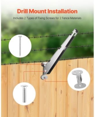 Barbed Wire Arm, Fence Post Extender, Rust-Resistant, 10 Pack