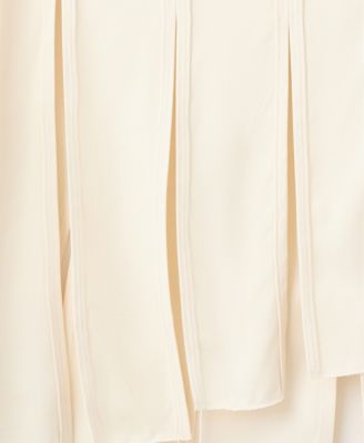 Selection Women's Fringed Hem Midi Skirt