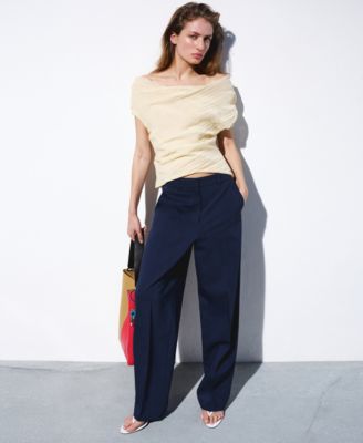 Selection Women's Straight Low-Rise Suit Pants