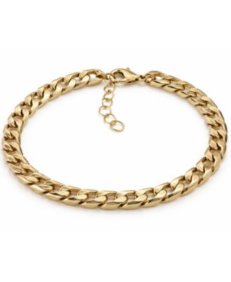 18k Gold Plated Curb Link Bracelet