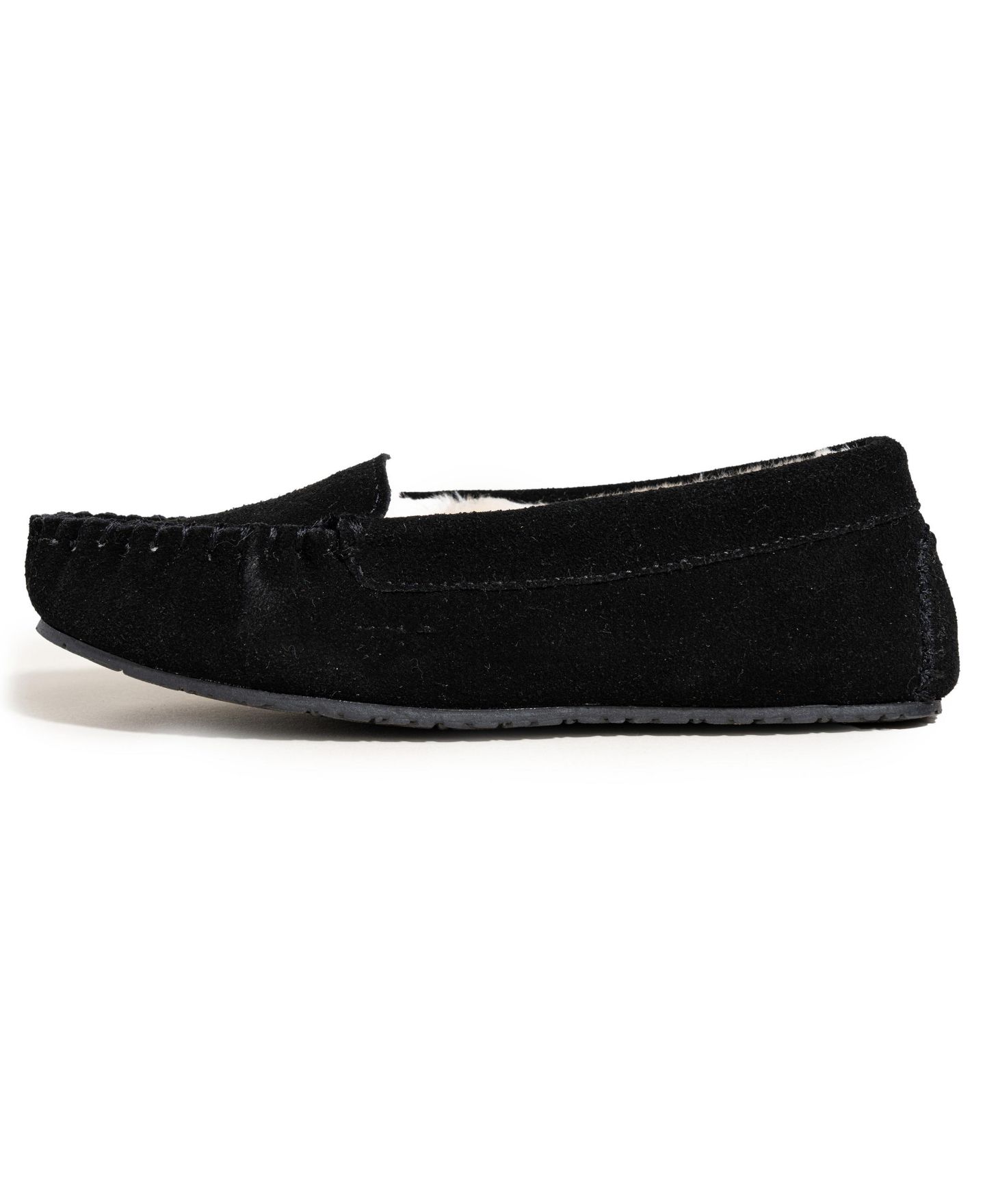 Женские тапочки Minnetonka Cosi Venetian Suede Slippers, цвет: Чёрный — фото 2