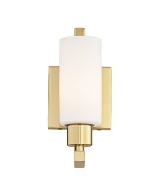 Possini Euro Irina 10" High Satin Brass Wall Sconce Set of 2