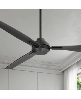 56" Sol Matte Black Wet Rated Ceiling Fan with Remote