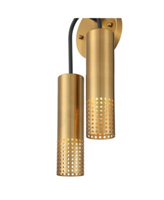 Celine 16" High Warm Gold 2-Light Wall Sconce