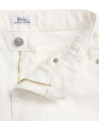 Girls' 7-16 Eyelet-Cuff Cotton Denim Wide-Leg Jean