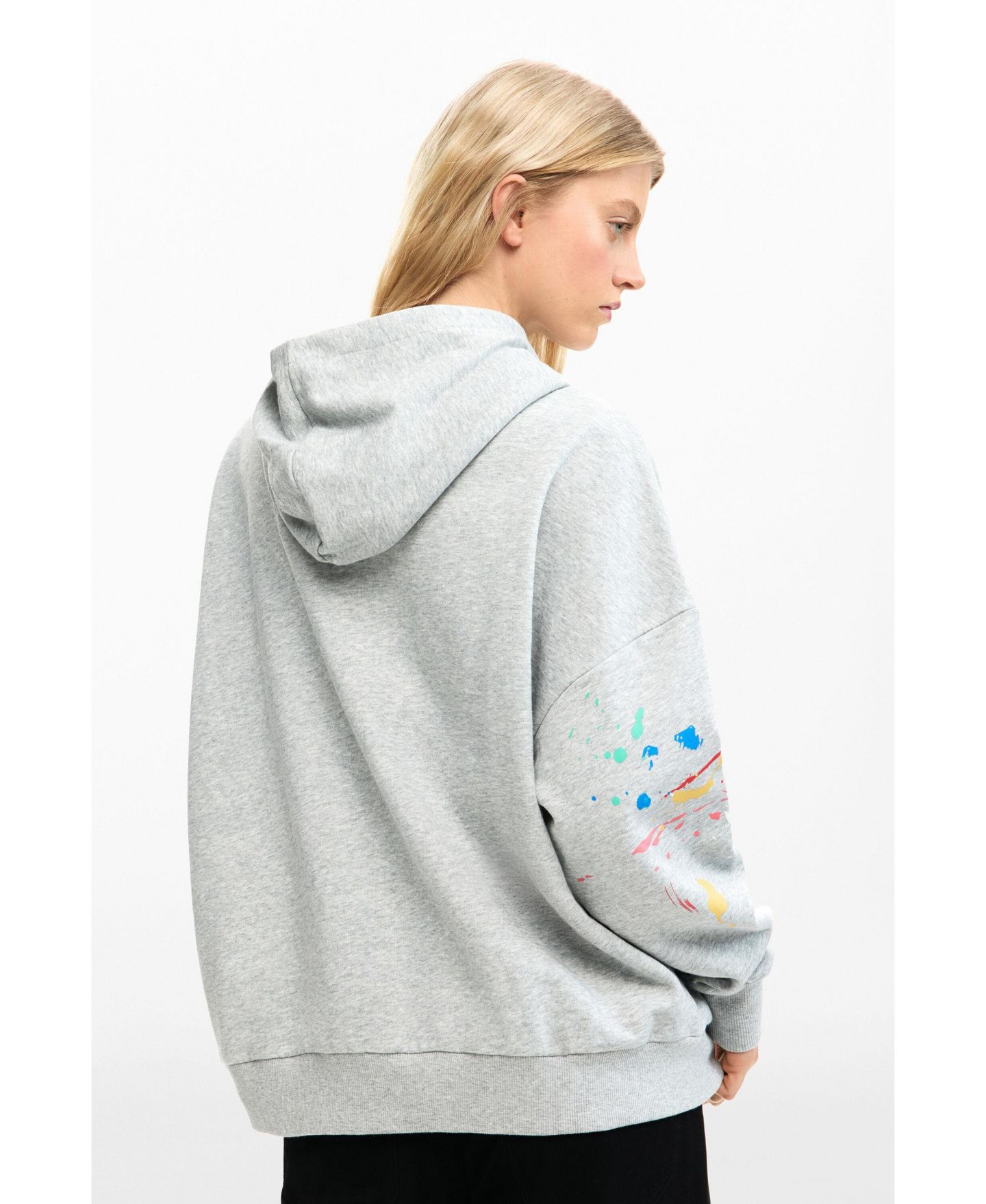Женский свитшот Desigual Mickey Mouse, цвет: Серый — фото 3