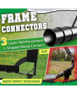 7x5 FT and 5x3.6 FT Portable Soccer Goal for Youth Players Ages 6-14, Large-Frame Design Built for Long-Term Development, Easy Setup