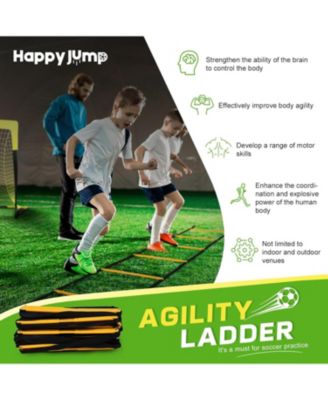 Agility Ladder 12 Rung 20 FT Speed Training Ladder Drill Sports Workout Equipment for Football Soccer Footwork Exercise