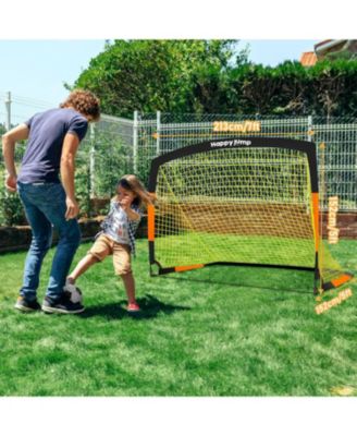 Soccer Goal 7'x5', 6.6 x3.3', 5'x3.6', 4'x3', 3'x2.2' Soccer Net for Kids Backyard