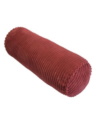 Bowery Corduroy Neckroll Decorative Pillow, 7" x 18"