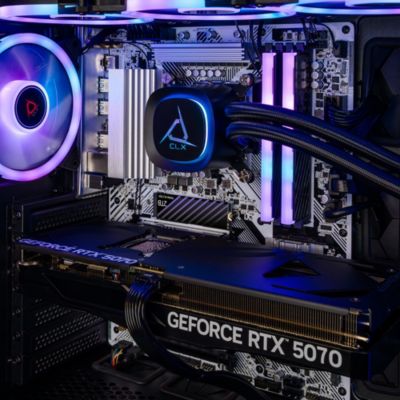 Set Gaming PC - Liquid Cooled Intel Core Ultra 7 270K Plus 3.7GHz, 32GB DDR5, GeForce RTX 5070 12GB Graphics, 2TB SSD, WiFi, Windows 11 Home