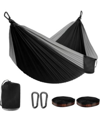 Durable Camping Hammock – 500lbs Portable Hammock Nylon Camping Hammock Chair - Double with Tree Straps - Portable for Travel, Backpacking