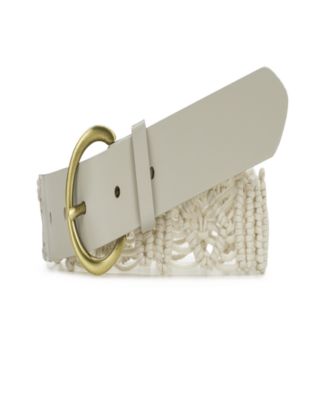 Miramas Macrame Rope and Leather Belt 