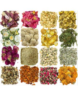 16 Bags Dried Flowers Soap Candle Bath Bomb Making Fragrant Grade A Variety