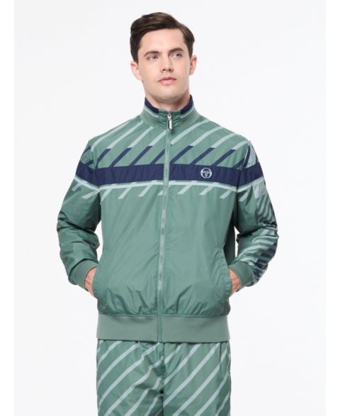 Мужская куртка Sergio Tacchini Quadretto Track, цвет: Зелёный