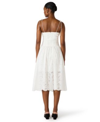 Women's Sweetheart Neck Midi Dress