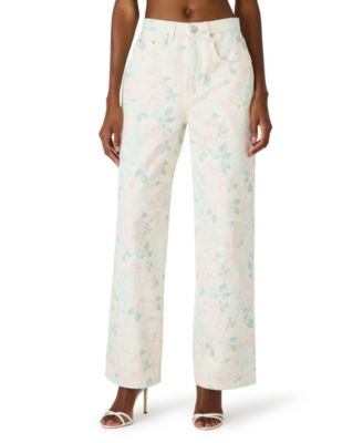 Women's Printed Straight-Fit Jeans